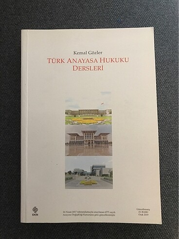 Türk Anayasa Hukuku Dersleri