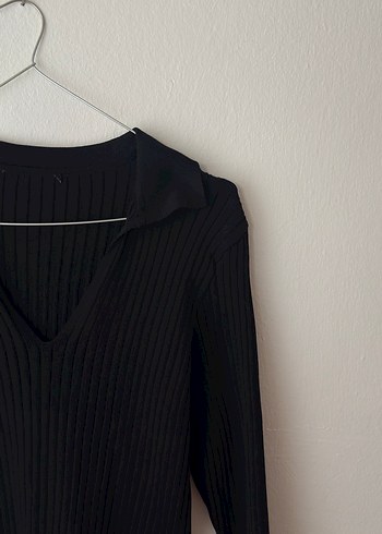 Trendyol Milla Siyah V Yaka Triko Kadın Kazak - Görsel 4