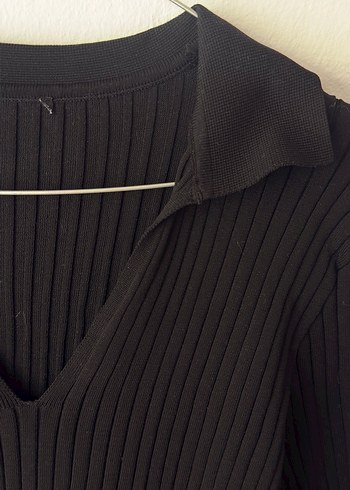 Trendyol Milla Siyah V Yaka Triko Kadın Kazak - Görsel 3