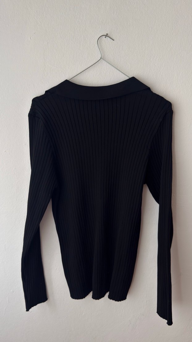 Trendyol Milla Siyah V Yaka Triko Kadın Kazak - Görsel 5