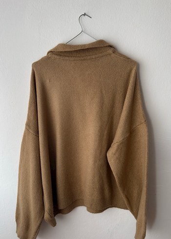 Bej Kadın Uzun Kollu Yün Kazak - Görsel 7