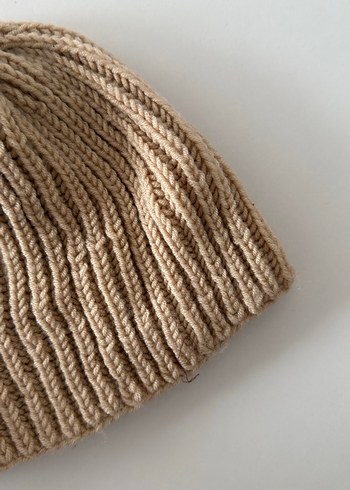 Bej Örgü Kadın Bere - Görsel 2