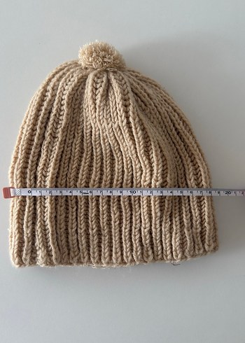 Bej Örgü Kadın Bere - Görsel 8