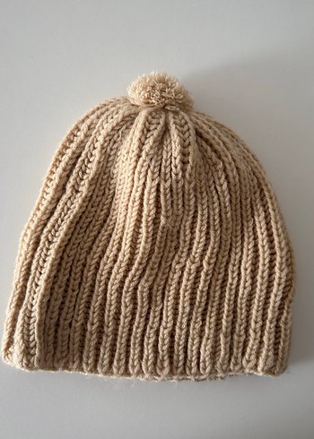 Bej Örgü Kadın Bere - Görsel 5