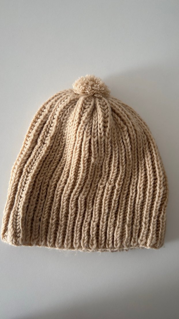 Bej Örgü Kadın Bere - Görsel 5