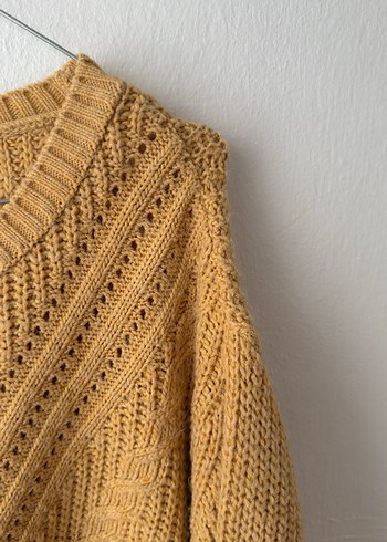 Defacto Oversize Kazak/Hardal - Görsel 2