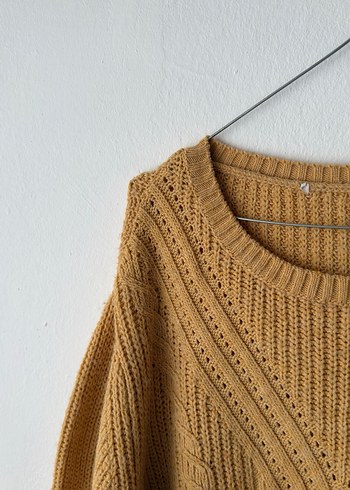 Defacto Oversize Kazak/Hardal - Görsel 3