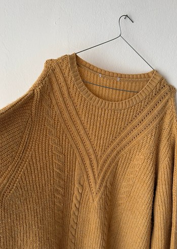 Defacto Oversize Kazak/Hardal - Görsel 4