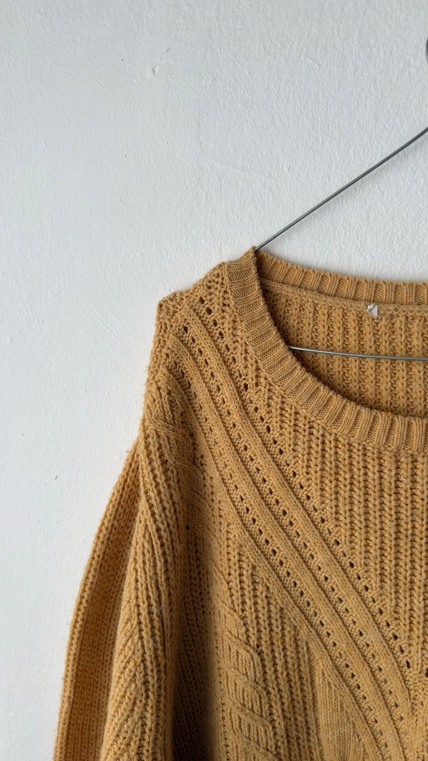 Defacto Oversize Kazak/Hardal - Görsel 3