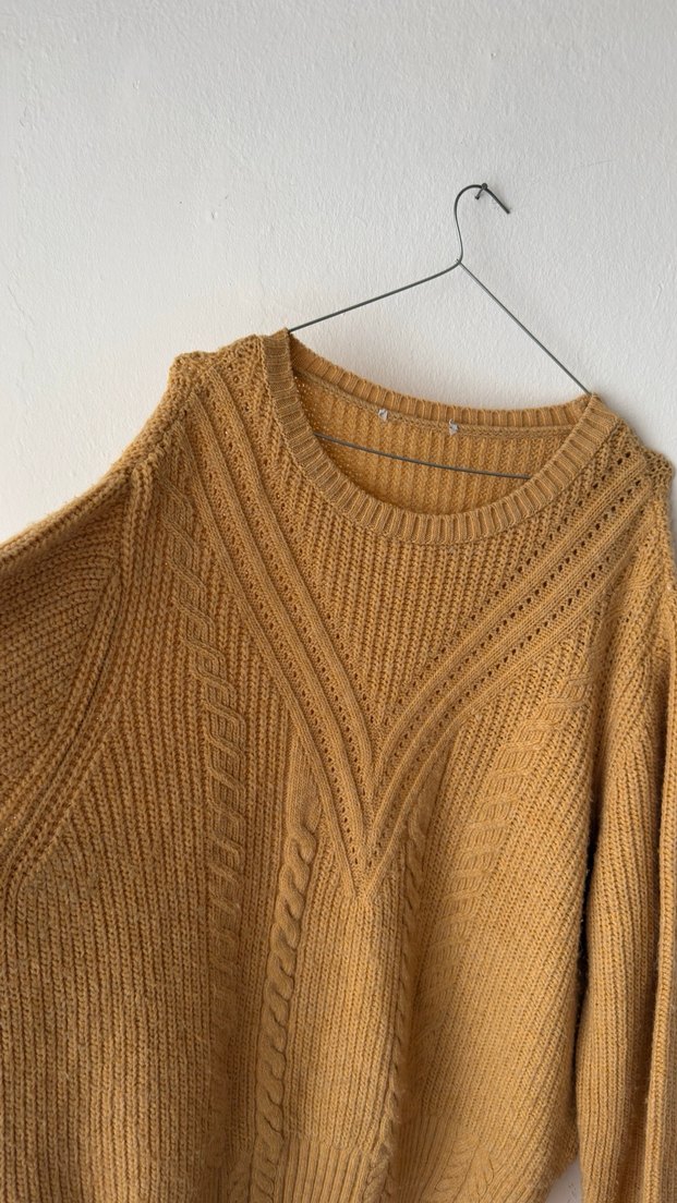 Defacto Oversize Kazak/Hardal - Görsel 4