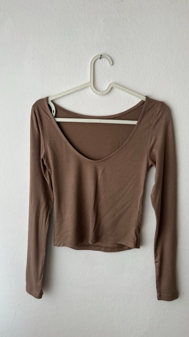 Uzun Kollu Basic Bluz - Görsel 5