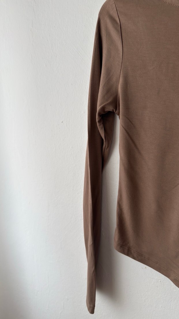 Uzun Kollu Basic Bluz - Görsel 4