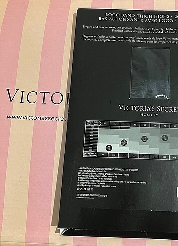 Victoria s Secret Kristal Logolu Dizüstü Çorap