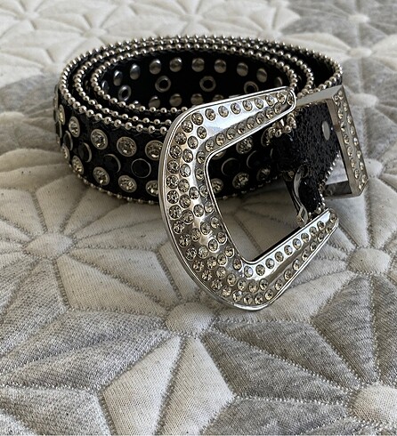 taşlı rhinestones kemer gothic punk