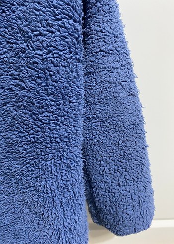 Erkek Çocuk Mavi Düğmeli Polar Mont - Görsel 8