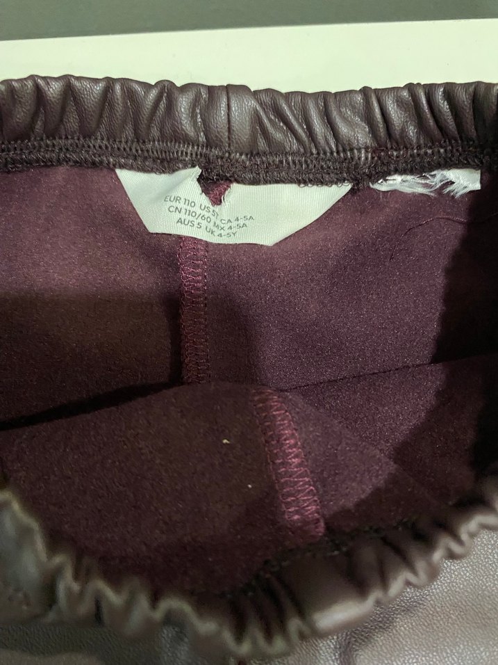 H&M boro deri tayt - Görsel 2