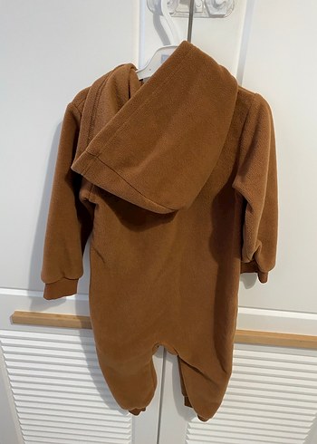 Kahverengi Erkek Bebek Peluş Tulum - Görsel 3