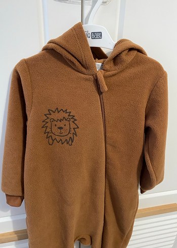 Kahverengi Erkek Bebek Peluş Tulum - Görsel 8