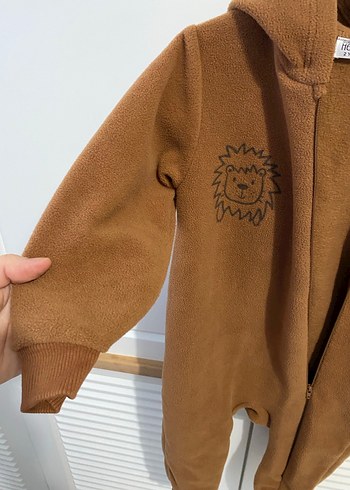 Kahverengi Erkek Bebek Peluş Tulum - Görsel 6