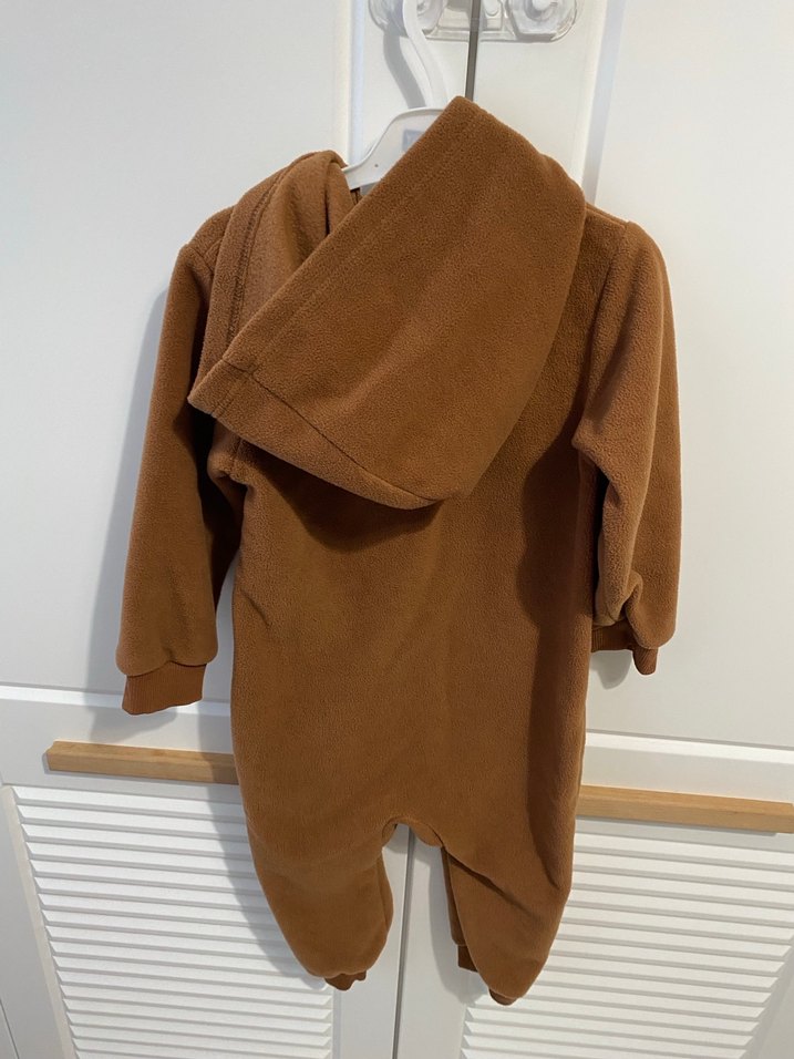 Kahverengi Erkek Bebek Peluş Tulum - Görsel 3