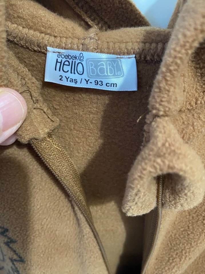 Kahverengi Erkek Bebek Peluş Tulum - Görsel 5