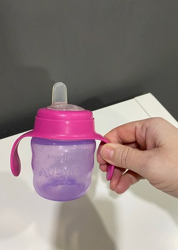 Philips Avent 200ml Pembe Silikon Uçlu Bardak - Görsel 3
