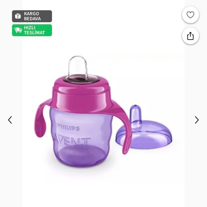 Philips Avent 200ml Pembe Silikon Uçlu Bardak - Görsel 5