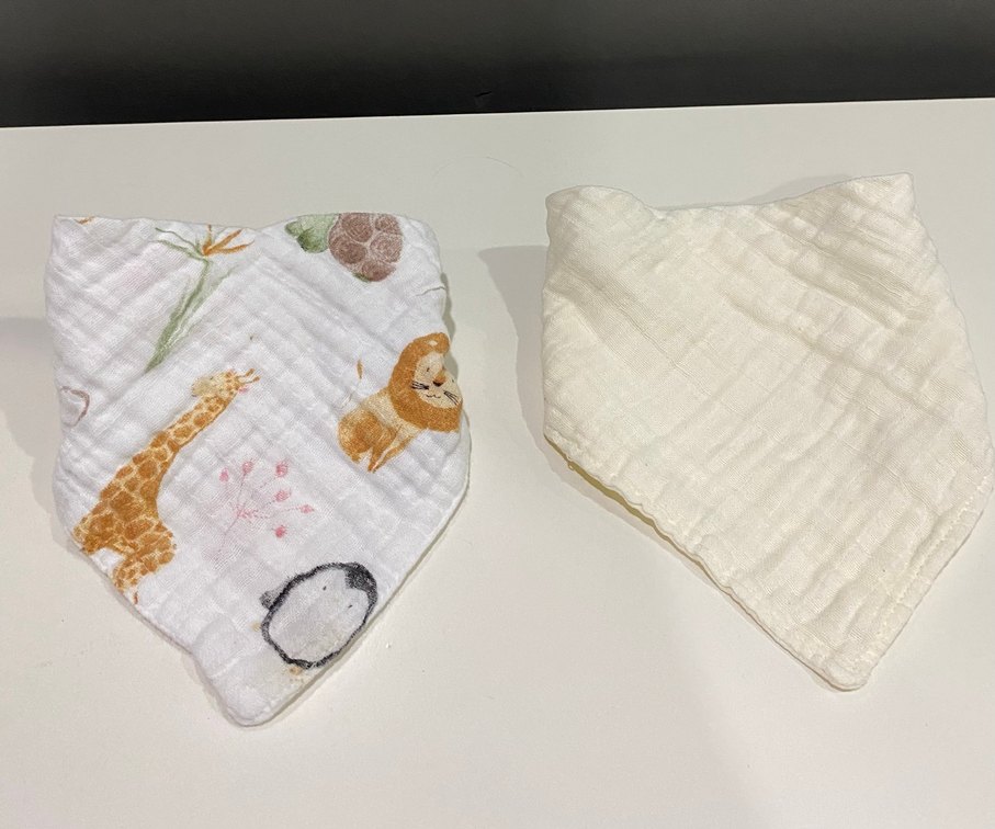 Bebek için desenli kahverengi önlük seti - Görsel 4