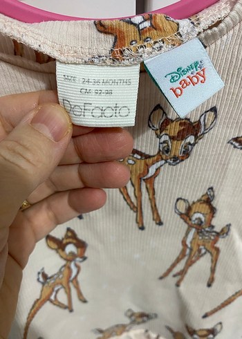 Defacto bambi desenli kısa Kollu Fırfırlı Takım - Görsel 3