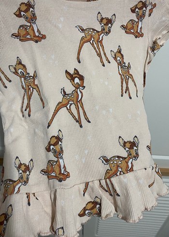 Defacto bambi desenli kısa Kollu Fırfırlı Takım - Görsel 6