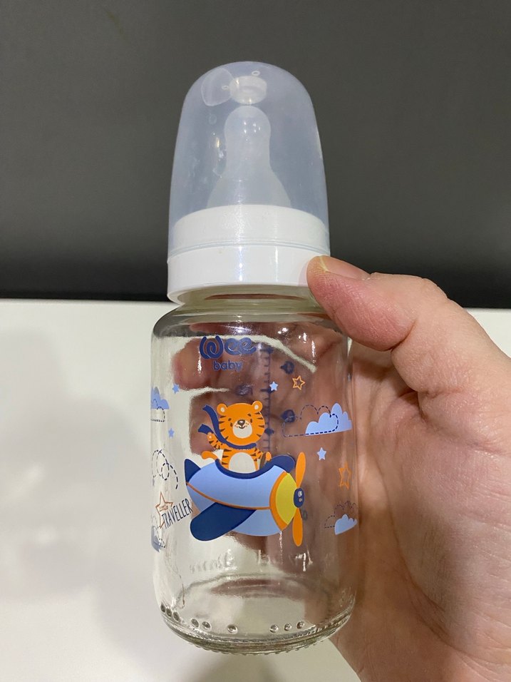 Mavi cam Bebek Biberonu - Görsel 4