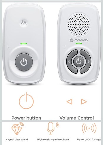 Motorola Mbp21 Dect Dijital Bebek Telsizi Beyaz - Görsel 3