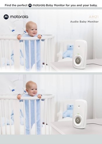 Motorola Mbp21 Dect Dijital Bebek Telsizi Beyaz - Görsel 8