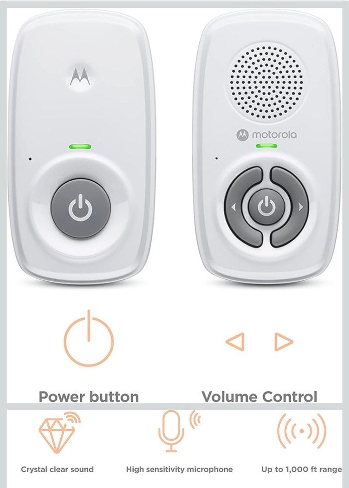 Motorola Mbp21 Dect Dijital Bebek Telsizi Beyaz - Görsel 3