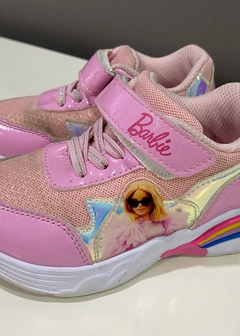 Kız Çocuk Pembe Bağcıklı barbie Sneaker - Görsel 2