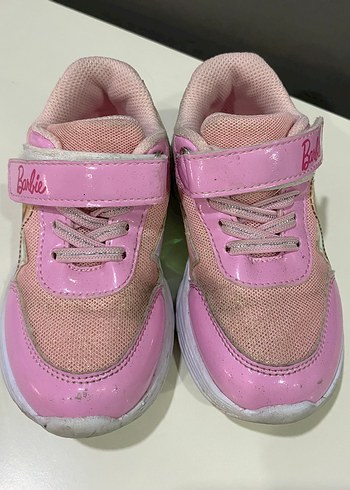 Kız Çocuk Pembe Bağcıklı barbie Sneaker - Görsel 5