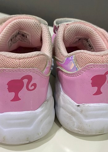 Kız Çocuk Pembe Bağcıklı barbie Sneaker - Görsel 4