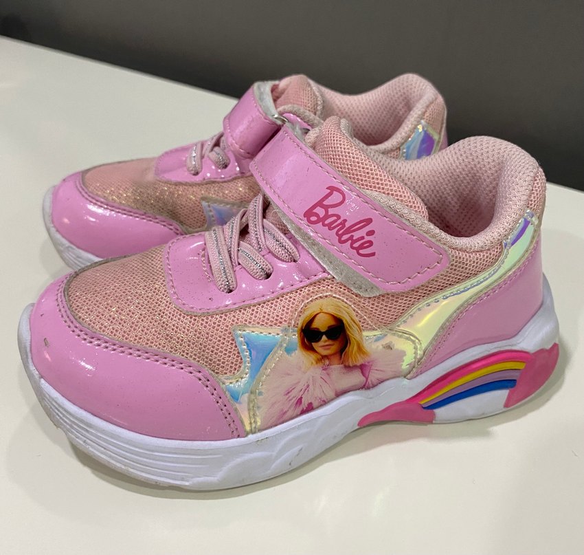 Kız Çocuk Pembe Bağcıklı barbie Sneaker - Görsel 2