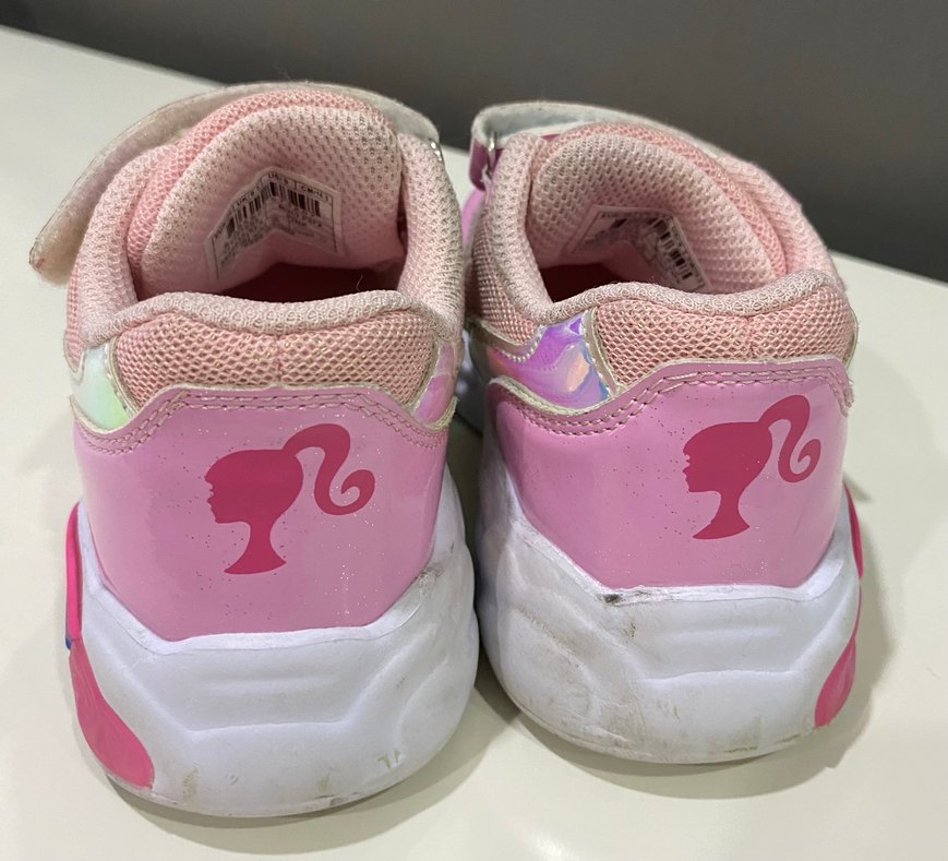 Kız Çocuk Pembe Bağcıklı barbie Sneaker - Görsel 4