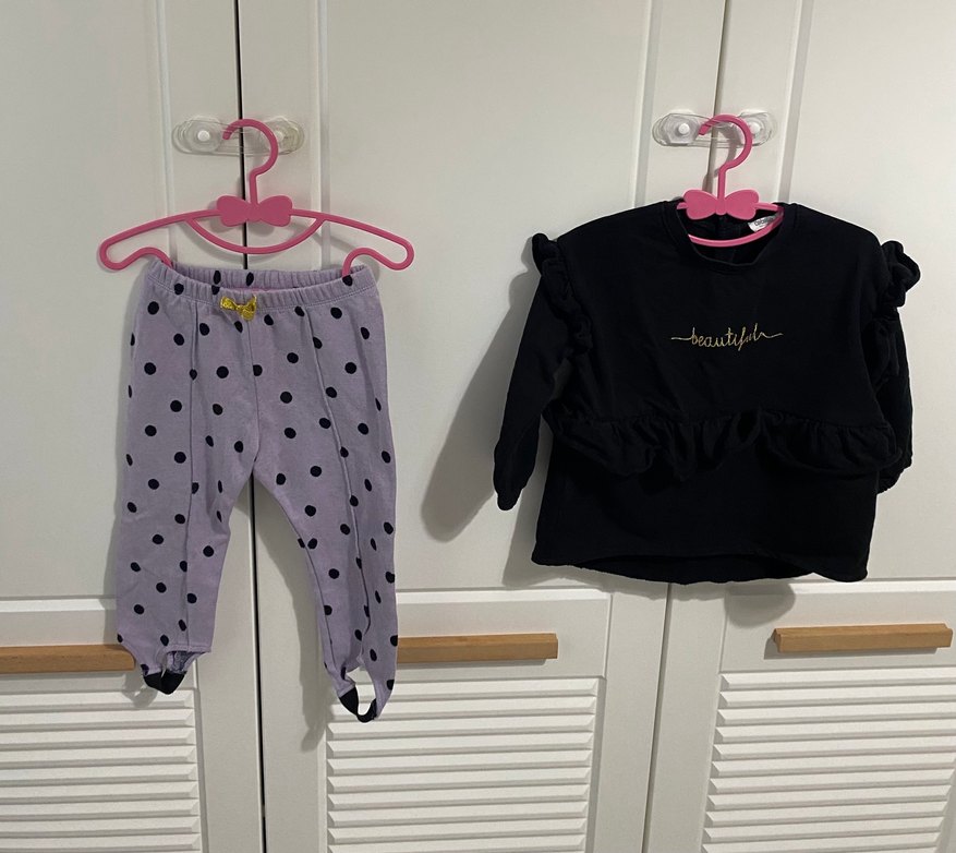 Kız Bebek Fırfırlı Uzun Kollu Takım - Görsel 2