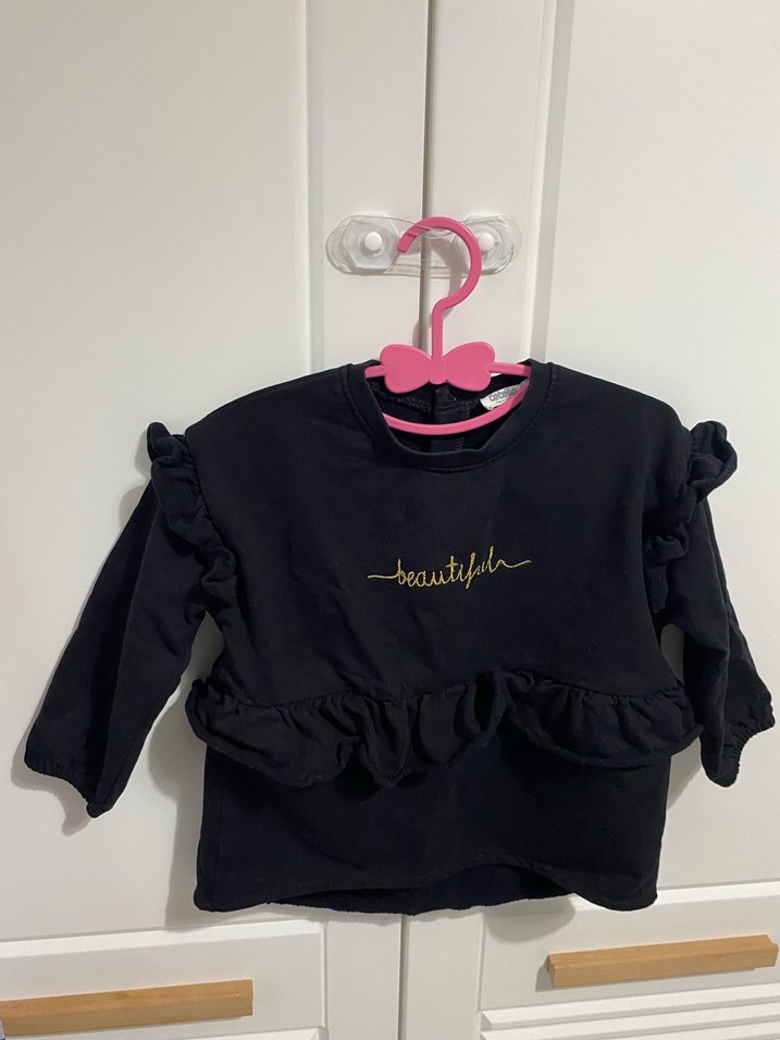 Kız Bebek Fırfırlı Uzun Kollu Takım - Görsel 3