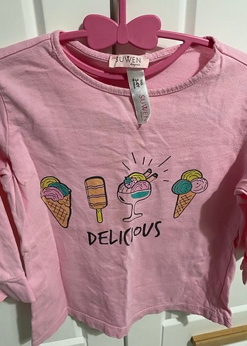 Kız Çocuk Düğmeli Pamuklu Pijama - Görsel 5