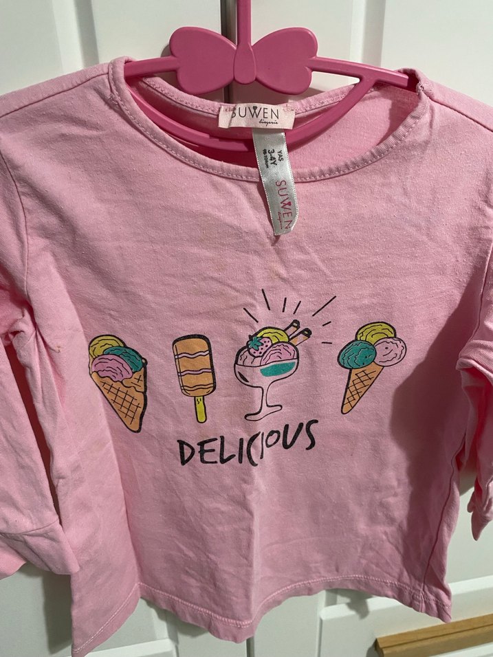 Kız Çocuk Düğmeli Pamuklu Pijama - Görsel 5