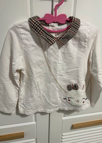 Nakışlı Triko şort Kız Takımı - Görsel 5