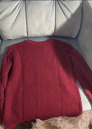 LCWteen Bordo Örgü Kadın Kazak - Görsel 2