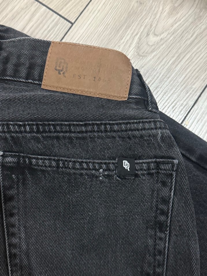 Siyah Loose Fit Midi Kot Pantolon - Görsel 3