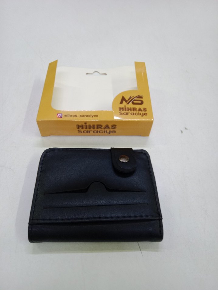 Siyah Baskılı Erkek Cüzdanı - Görsel 2