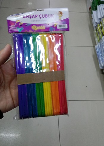 Renkli Ahşap Çubuk Seti - Görsel 6