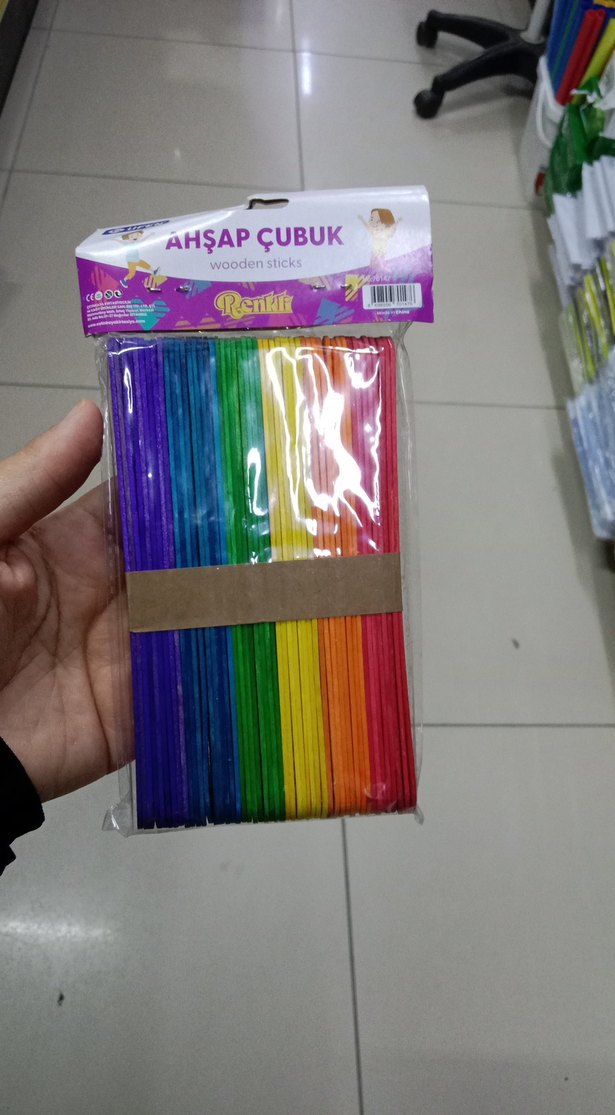 Renkli Ahşap Çubuk Seti - Görsel 3