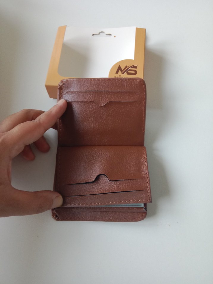 Kahverengi Minimalist Erkek Cüzdanı - Görsel 5